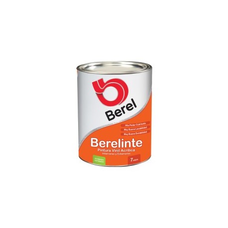 PINTURA BERELINTE SATINADO BLANCO PASTEL 4 LTS...