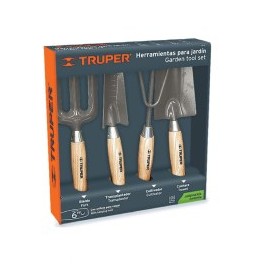 HERRAMIENTAS PARA JARDIN CON 4 PIEZAS TRUPER 15030