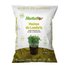 HUMUS DE LOMBRIZ 2 KG No. 024 HORTAFLOR