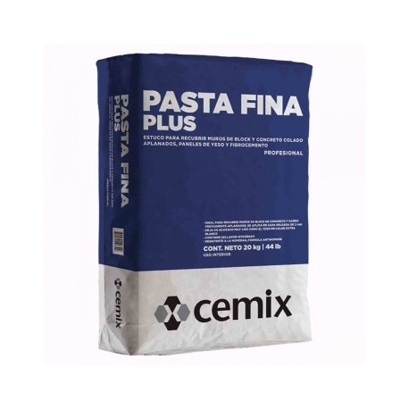 PASTA FINA PLUS BLANCO CEMIX 20KG