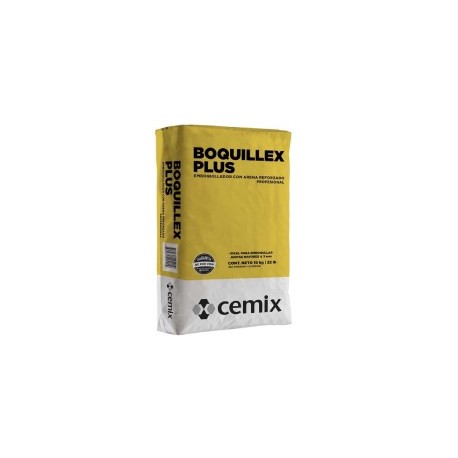 BOQUILLA COLOR ACERO CON ARENA 10 KILOGRAMOS CEMIX