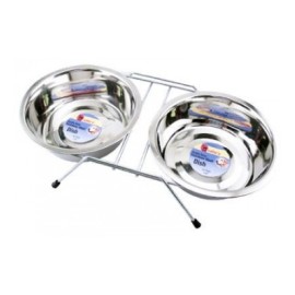 PLATO P/MASCOTA A/INOX DOBLE 32OZ No. 19464