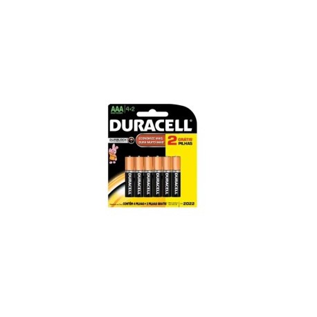 PILA DURACELL "AAA" C/6 PILAS No. DAK02AAA