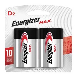 PILA ENERGIZER ALK MAX "D" No. E95BP-2