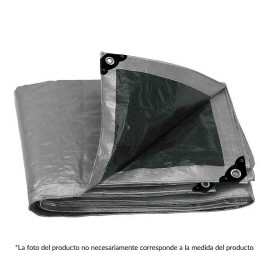 LONA DE PLASTICO GRIS REFORZADA 4X5 METROS...