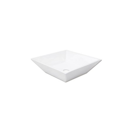 LAVABO CUADRADO BLANCO 39.5X24X12 CENTIMETROS...