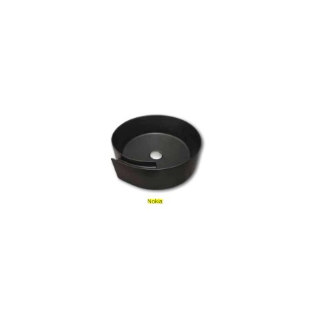 LAVABO REDONDO NEGRO 46X16 CENTIMETROS CASTEL...