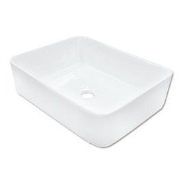 LAVABO RECTANGULAR BLANCO 48X37X14 CENTIMETROS...