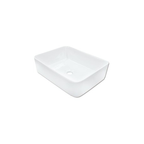 LAVABO RECTANGULAR BLANCO 48X37X14 CENTIMETROS...