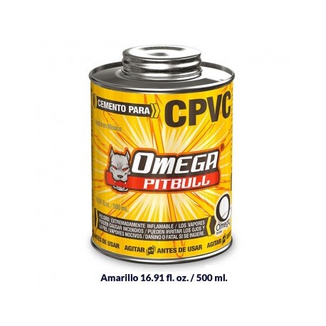 CEMENTO PARA CPVC OMEGA PITBULL 500ML No. CPVC1125