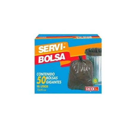 BOLSA PARA BASURA GIGANTE 70X90 50 PIEZAS